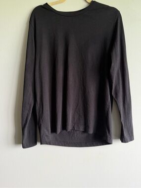 Athletic Works Black Logo Long Sleeve Shirt